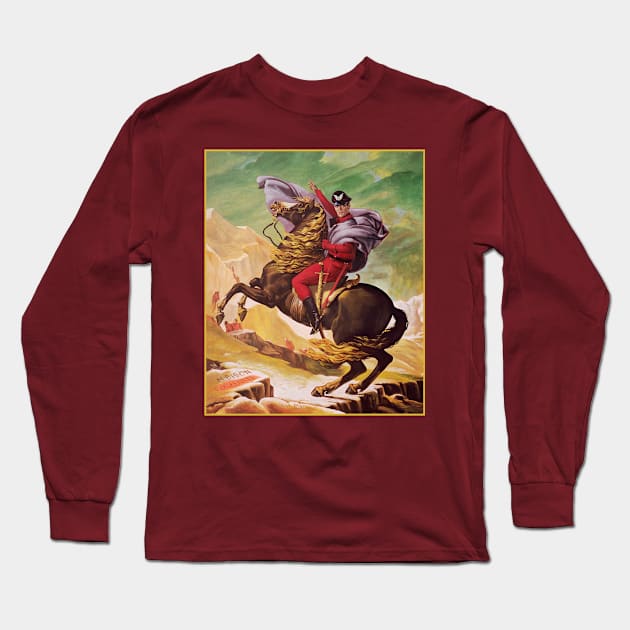 M. Bison Crossing the Alps Long Sleeve T-Shirt by randwar